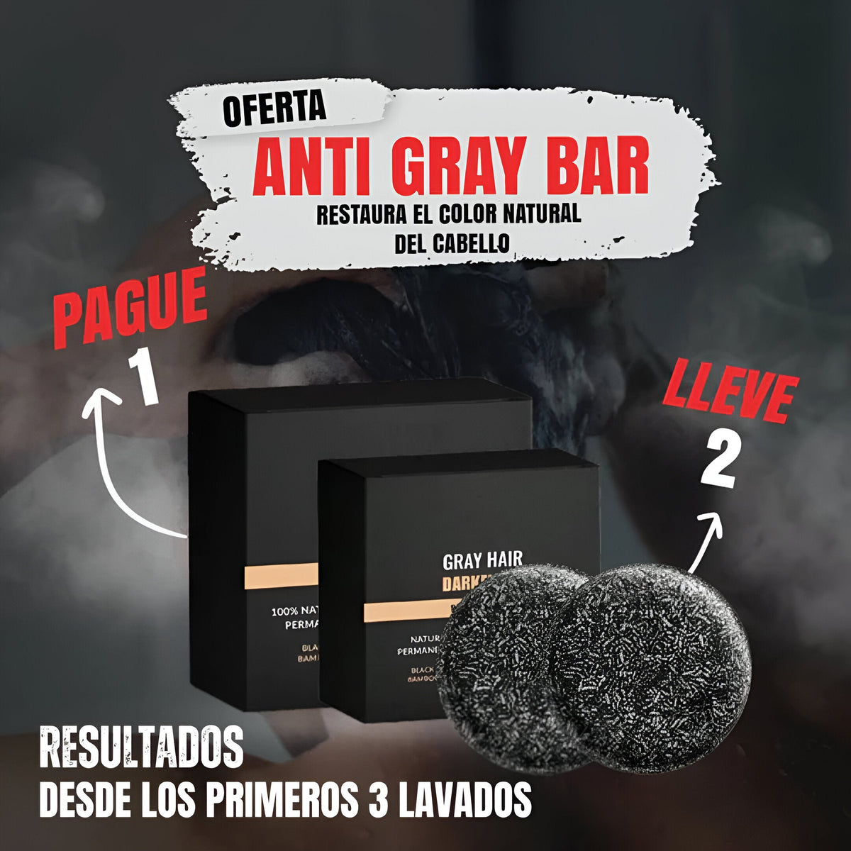 Anti Gray Bar ~ RESTAURA EL COLOR NATURAL DEL CABELLO 🔥 [PROMOCIÓN BLACK FRIDAY] COMPRE 1 Y RECIBA 2 🔥